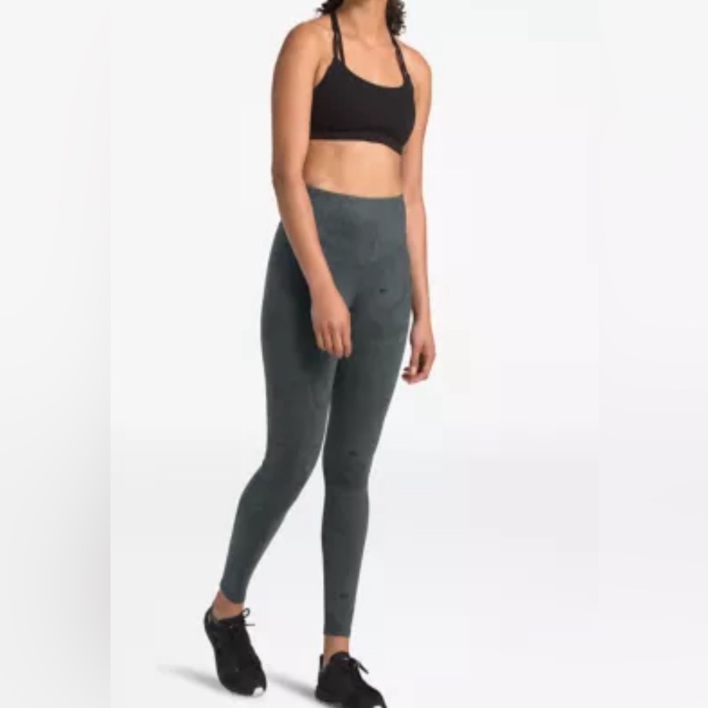 NORTH FACE WOMEN’S PERFECT CORE HIGH-RISE TIGHTS LEGGINGS ASPHALT GREY TOPO